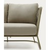 Saco 3-seater outdoor sofa in green rope and steel VeryForma