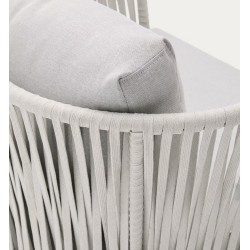 Saco Outdoor-Sessel aus Seil und grauem Stahl VeryForma