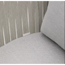 Saco Outdoor-Sessel aus Seil und grauem Stahl VeryForma