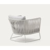Saco Outdoor-Sessel aus Seil und grauem Stahl VeryForma