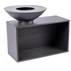 Mesa de Braseiro Onyx 80 e Grade Elevada RedFire