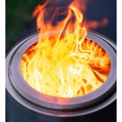 Volcano Large Black RedFire Brazier