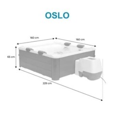 Spa Oslo 6 posti Collegato 160x160 MSpa
