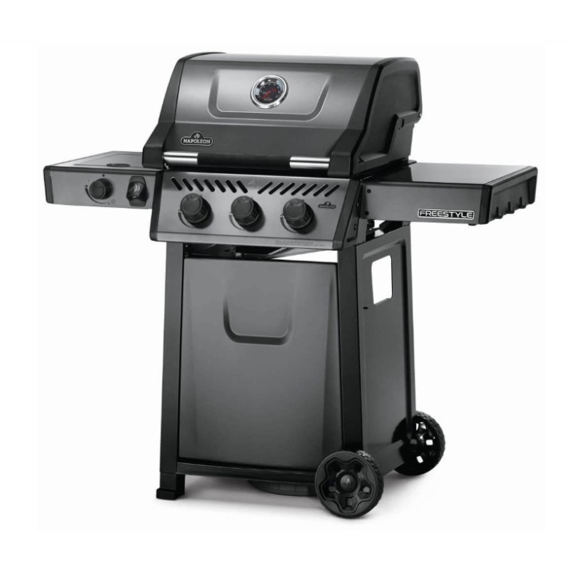 Barbacoa de gas Napoleon Freestyle 365 con estufa lateral y 3 quemadores Barbacoa de gas Napoleon Freestyle 365 con estufa lateral y 3 quemadores