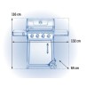 Barbecue a gas Napoleon Freestyle 425 con 4 fuochi