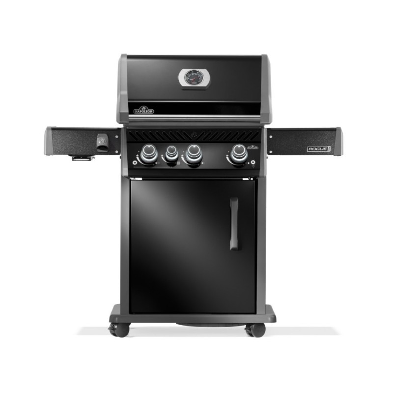Napoleon Rogue® PRO 425 black gas barbecue BB SIZZLE ZONE™ and 4 burners including one Side Napoleon Rogue® PRO 425 black gas barbecue BB SIZZLE ZONE™ and 4 burners including one Side