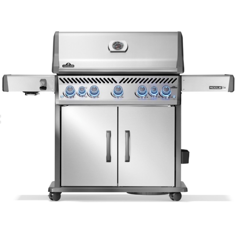 Churrasqueira a gás Napoleon Rogue® PRO-S 625 RSIB em aço inoxidável SIZZLE ZONE™ 7 com queimador lateral e traseiro Churrasqueira a gás Napoleon Rogue® PRO-S 625 RSIB em aço inoxidável SIZZLE ZONE™ 7 com queimador lateral e traseiro