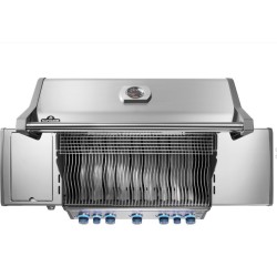 Churrasqueira a gás Napoleon Rogue® PRO-S 625 RSIB em aço inoxidável SIZZLE ZONE™ 7 com queimador lateral e traseiro