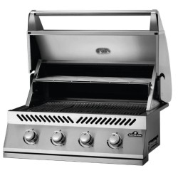 Churrasqueira a gás embutida Napoleon 500 Bi Series 32 com 4 queimadores de aço inoxidável