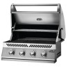 Churrasqueira a gás embutida Napoleon 500 Bi Series 32 com 4 queimadores de aço inoxidável