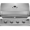 Churrasqueira a gás embutida Napoleon 500 Bi Series 32 com 4 queimadores de aço inoxidável