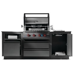OASIS® 105 Napoleon Negro Mate Serie 700 Sizzle Zone® Cocina al aire libre lateral