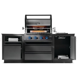 OASIS® 105 Napoleone Nero Opaco Serie 700 Sizzle Zone Lato® Cucina All'aperto