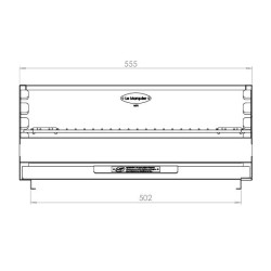 Le Marquier Original Edelstahl Einbaugrill 52x35