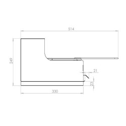 Le Marquier Original Edelstahl Einbaugrill 52x35