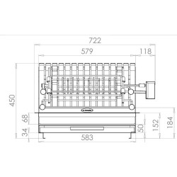 Le Marquier Mendy Stainless Steel Barbecue with Rotisserie