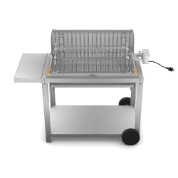 Le MarquLe Marquier Irissarry Stainless Steel Barbecue with Cart and Rotisserie