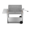 Le Marquier Irissarry Barbecue in Acciaio Inox con Carrello e Girarrosto