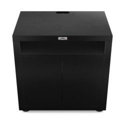 Le Marquier mobile da cucina a due ante 80x55 cm acciaio nero