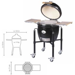 Kamado Monolith Classic Pro 2.0 Grill mit Wagen