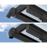 Olympia 3x9,15m grijze aluminium en Canopia polycarbonaat wandpergola