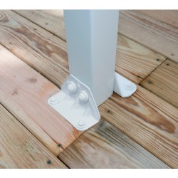 Pérgola de pared Olympia 3x9,71m de aluminio blanco y policarbonato Canopia