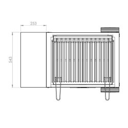 Le Marquier Montory Grill Parrilla con Carro 61x40