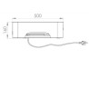 Plancha elétrica exclusiva 260 DUO L 78 x P 49 cm Le Marquier