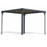 Pérgola Milano 3x3m alumínio cinza e policarbonato Canopia