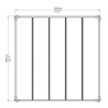 Pérgola Milano 3x3m alumínio cinza e policarbonato Canopia