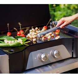 Plancha a gás exclusiva 260 DUO L 78 x P 49 cm Le Marquier