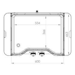 Plancha a gás exclusiva 260 DUO L 78 x P 49 cm Le Marquier