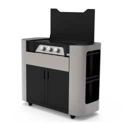 Trolley gas griddle Le Marquier Exclusive 375 XL DUO