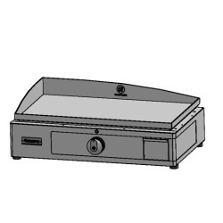 Die elektrische Plancha 160 aus Edelstahl von Le Marquier