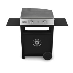 Stainless Steel Gas Plancha with Trolley and Stainless Steel Lid Le Marquier