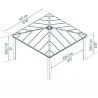 Garden Arbor Dallas 4.2X4.2 Canopia