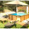 Tropic Junior Piscina fuori terra in legno 226x226 Bwt