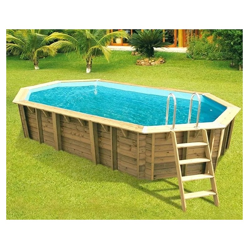 Piscine Bois Ubbink Caraibes 670x400 H130 Liner bleu Piscine Bois Ubbink Caraibes 670x400 H130 Liner bleu