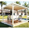 Pergola toiture en lames de bois Strasbourg 3x3m 9m2