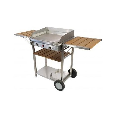 Plancha gas acero inoxidable Baila 5KW TONIO en carro - SavorCook selecciona