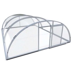 Abri de Piscine haut Télescopique 6.5x10.6x2.10m Trend Standart Abrilios