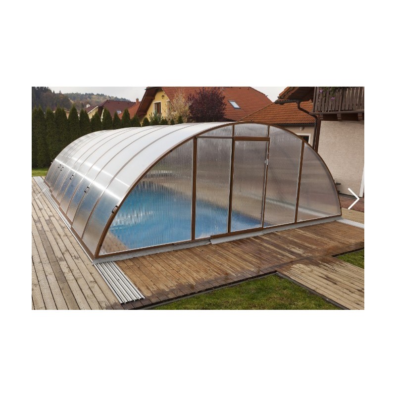 Abri de Piscine haut Télescopique 6.5x10.6x2.10m Trend Standart Abrilios