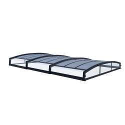 Copertura telescopica piatta per piscina di Maiorca per piscina 6x4m