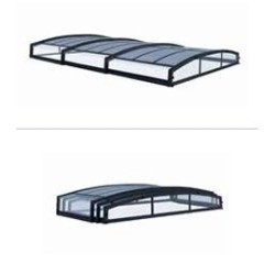 Copertura telescopica piatta per piscina di Maiorca per piscina 6x4m