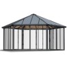 Garda 6X5.2 Gazebo de Jardim Fechado com Canopia Transparente e Alumínio