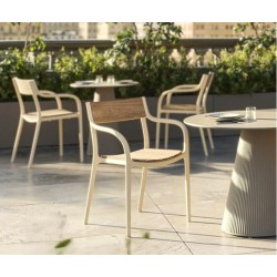 Cadeira Madison Wood Cream Vondom