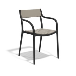Cadeira Madison Slats Black Tortora Vondom