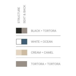 Madison Slats Stuhl Schwarz Tortora Vondom