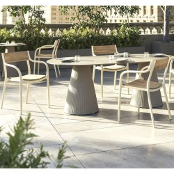 Madison Wood White Chair Vondom