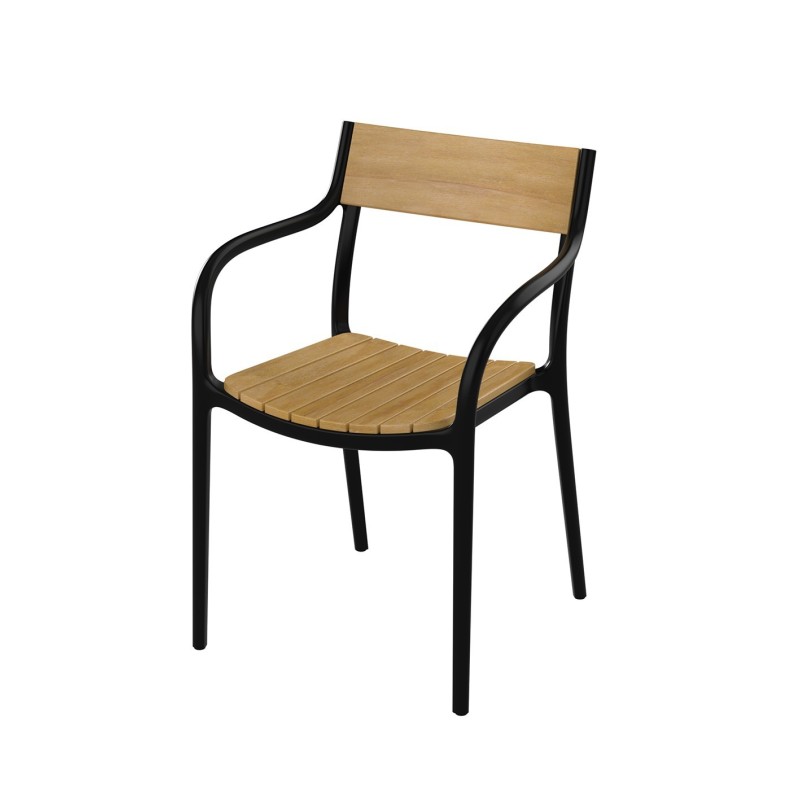 Cadeira Madison Wood Black Vondom Cadeira Madison Wood Black Vondom